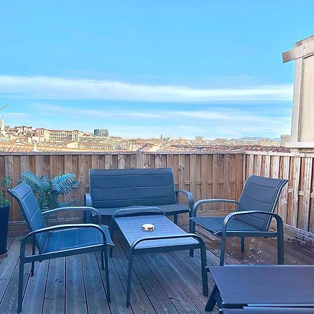 Honore - Rooftop Avec Vue - Appartement T3 Atypique Centre Ville Vieux Port Proche Opera Marseille Luaran gambar